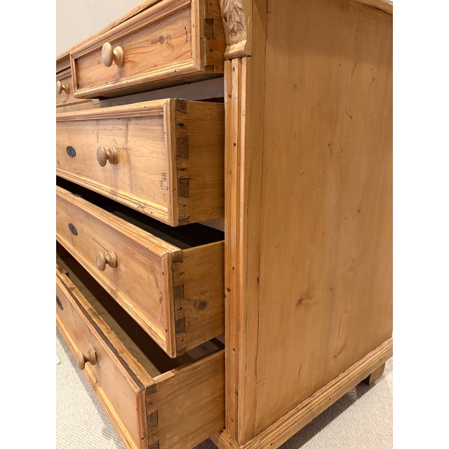 19th Century English Pine Chest of Drawers For Sale - Image 10 of 11