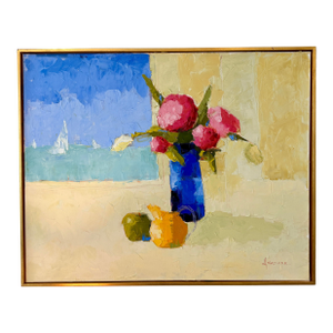 Passing Sailboats by Carol Maguire, Framed
