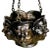 Tibetan Cast Bronze Panchmukhi Shiva Motif Hanging Cachepot/ Planter, 20th C. For Sale - Image 4 of 12