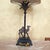 Berman Camel Table Lamp With Palm Motif Stem, Bronze-Tone Desert Safari Accent Lamp, 29"h For Sale In Washington DC - Image 6 of 18