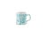 This hand-painted mug is the perfect size and the varying hues of turquoise and white in a unique pattern make this a very...
