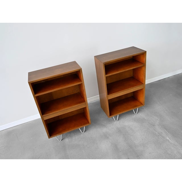 Wood George Nelson BCS Bookcases in Walnut for Herman Miller - A Pair For Sale - Image 7 of 13