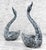 A Pair of California Pottery Swan Sculptures, c.1960's - Pairs Nicely with Many Mid-Century & Eclectic Interior Styles -...