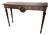 Antique Italian Louis XVI Style Console Table With Medallions Detail & Fluted Legs For Sale