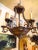 French Iron and Carved Wood Chandelier For Sale - Image 11 of 11