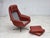 Brown Danish Swivel Armchair in Furniture Leather by H.W. Klein for Bramin, 1970s For Sale - Image 8 of 18