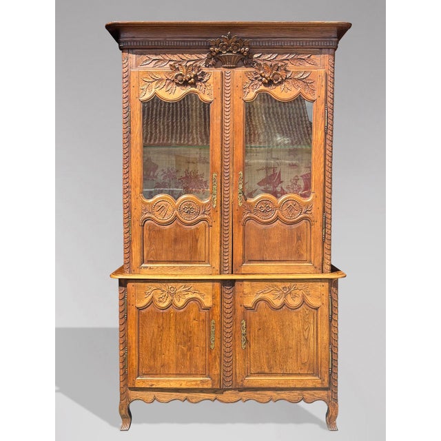 18th Century Louis XV Oak Masonic Deux Corps Cabinet For Sale - Image 17 of 17
