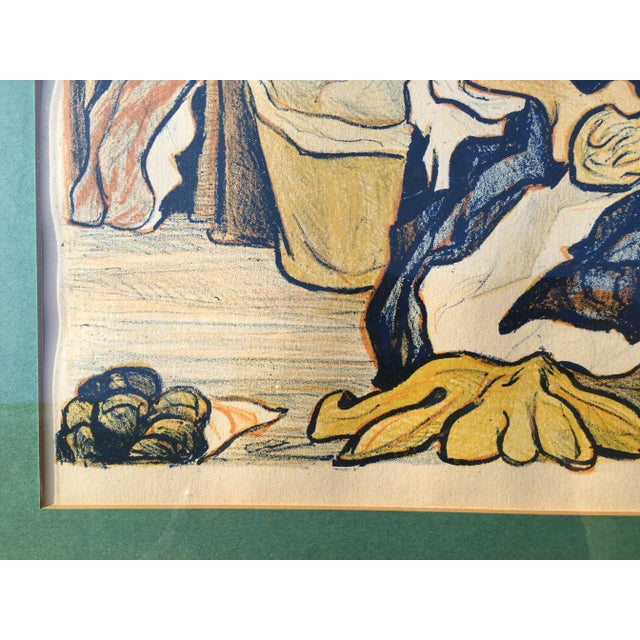 1940s 1946 "Market in Cuautla” Figurative Lithograph by Pablo O’Higgins, Framed For Sale - Image 5 of 7