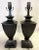 Metal Designer Bronze Urn Table Lamps With Matching Finials- a Pair For Sale - Image 7 of 13