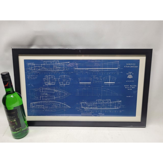 Boat Blueprint of the "Sunrise" from Motor Boating Publications For Sale - Image 4 of 11