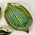 1990s Vintage Coastal Boho Chic Trompe L’Oeil Banana Leaf Earthenware Serving Dishes - Set of 3 For Sale - Image 6 of 14
