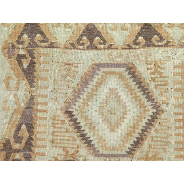 1960s Distressed Vintage Turkish Kilim - 52"x122" For Sale - Image 5 of 12