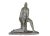 Metal Sitting Woman Sculpture with Painted Patina, Ruth Gutman For Sale - Image 7 of 8
