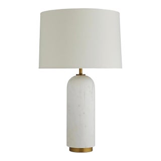 Arteriors Waterson White Column Table Lamp For Sale