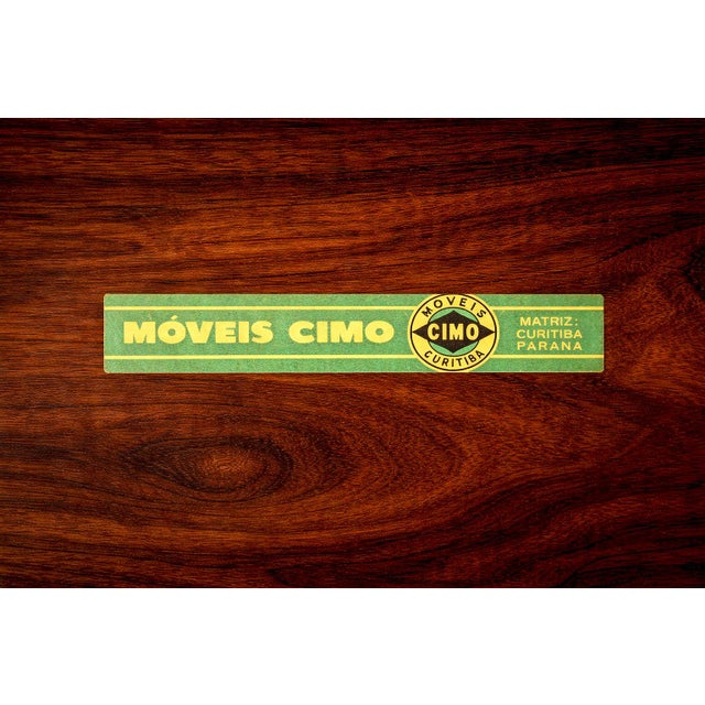 Brown Brazilian Mid-Century Modern Extendable Dining Table in Hardwood, Cimo, 1960s - Lot 612 For Sale - Image 8 of 8