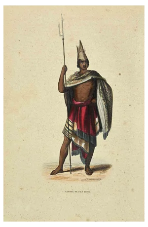 Auguste Wahlen, Naturel de l'Ile Rotti, Lithograph, 1844