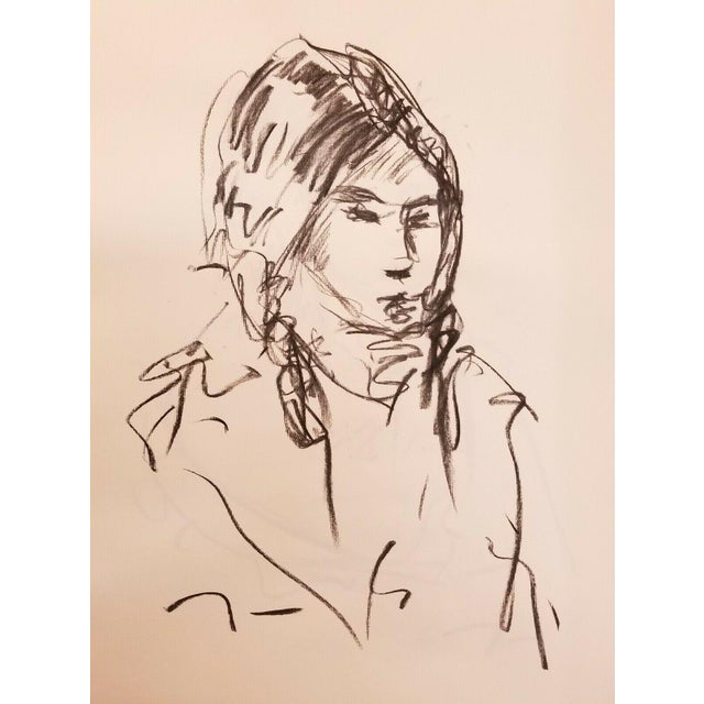 Contemporary Abstract Figurative Charcoal Drawing by Jose Trujillo