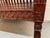 Late 20th Century American Colonial-Style Carved Rollback Bench For Sale - Image 14 of 16