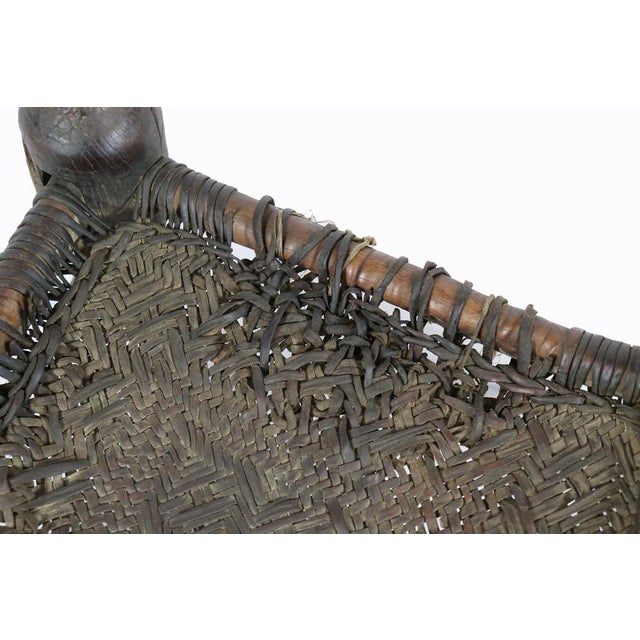 19th Century Low Cedar Stool, Nuristan, 1890s For Sale - Image 17 of 18