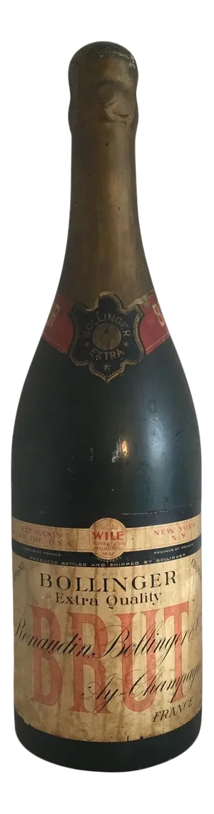 Giant 3ft Tall Antique French Fiberglass Champagne Bottle - Shop Display -