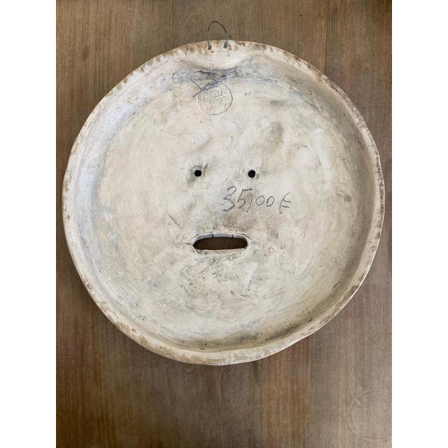 Ceramic Vintage Mouth of Truth Wall Sculpture by Domenico Persiani, Rome For Sale - Image 7 of 13