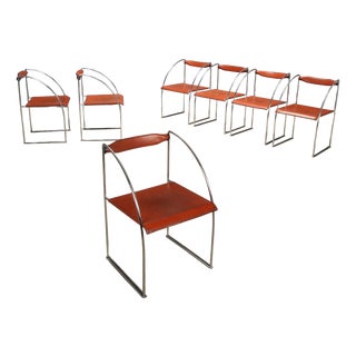 Patoz Chairs attributed to Francesco Soro, 1980s, Set of 7 For Sale