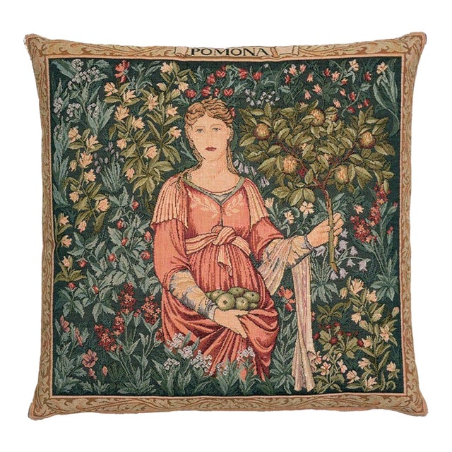 Pomona Tapestry Cushion With Feather Filler - 46x46cm (18"x18") For Sale