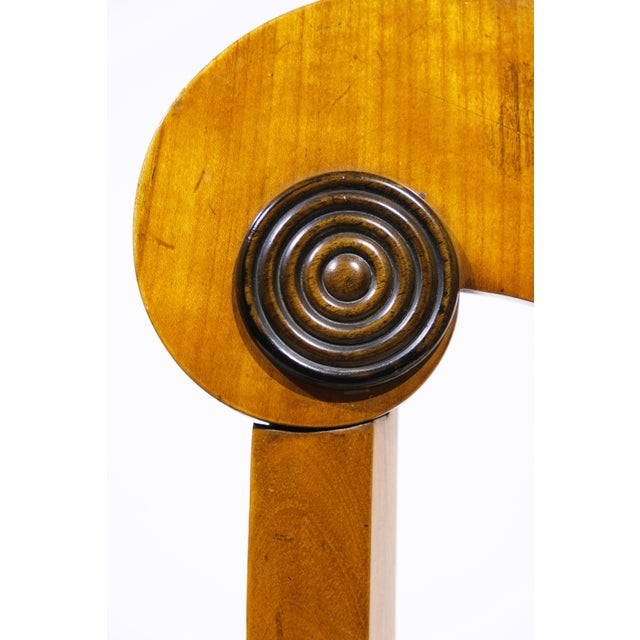 19th Century Pair of 19th Century Neo Classical Biedermeier Side Chairs For Sale - Image 5 of 6