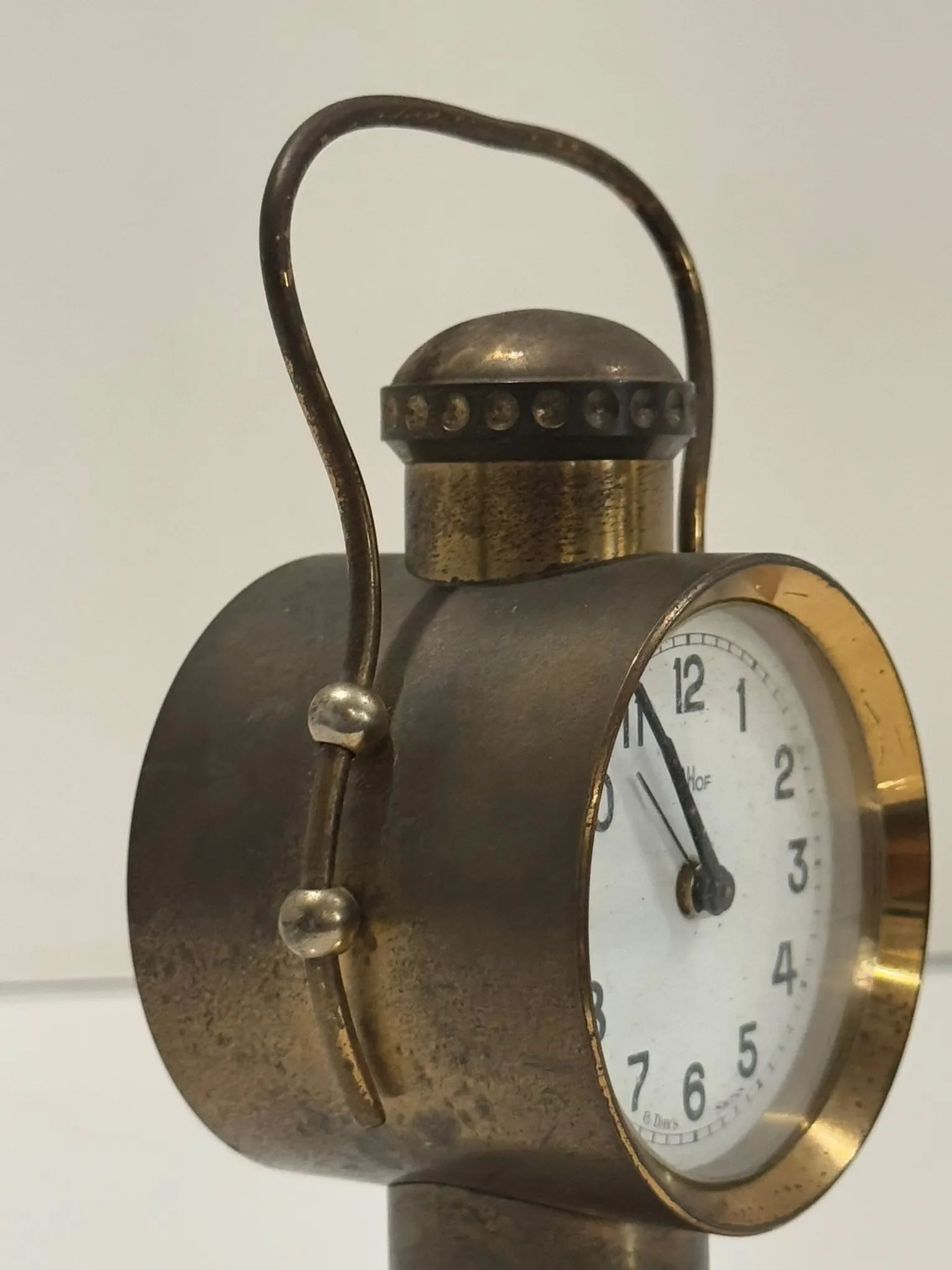 Vintage Imhof Swiss Brass Lantern Clock – 8 Day Mechanical | Chairish