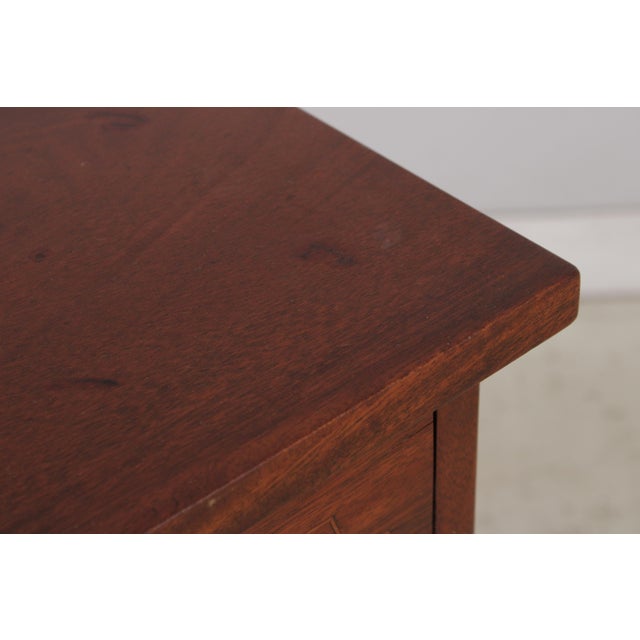Brown Bench Made Hand Crafted Federal Inlaid Mahogany Chest For Sale - Image 8 of 14