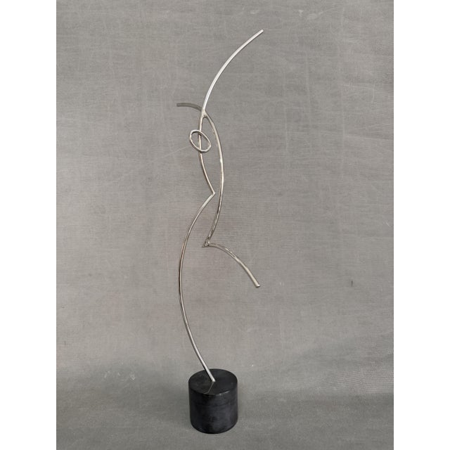 Andreu Alfaro, Penagos Prize Sculpture, 1992, Steel on Marble Base For Sale - Image 4 of 7