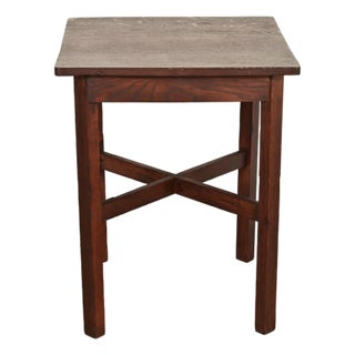 Stickley Brothers Style Antique Mission Oak Arts & Crafts Tabouret Side Table, Circa 1910 For Sale