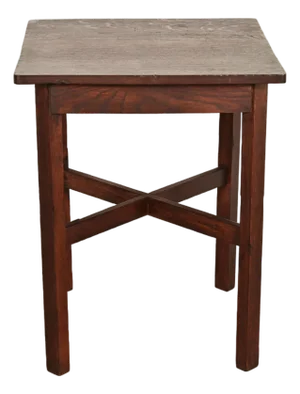 Stickley Brothers Style Antique Mission Oak Arts & Crafts Tabouret Side Table, Circa 1910