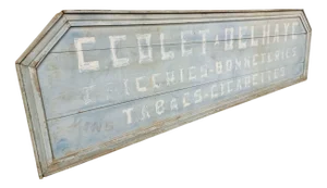 Antique Belgian Store Advertising Billboard, 1890s