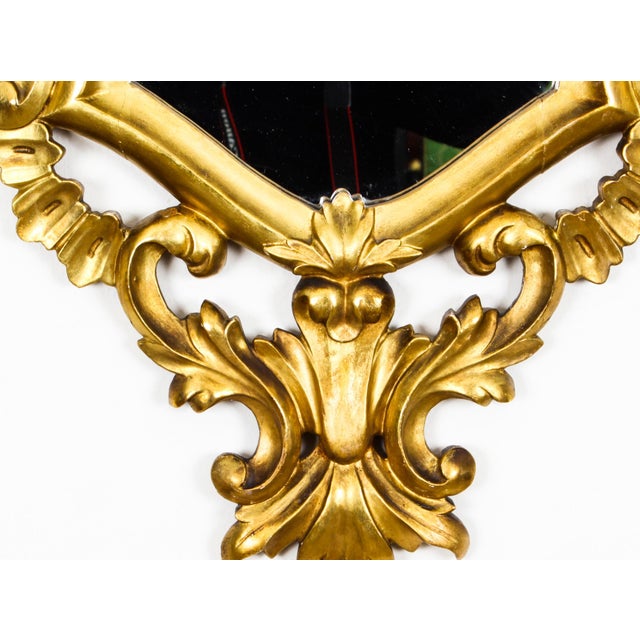 Antique Florentine Rococo Giltwood Mirrors, 1800s, Set of 2 For Sale - Image 9 of 18
