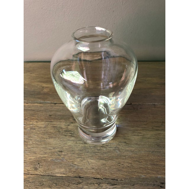 The Prunus vase by Donald Pollard was used as the base for etching bamboo by Stuben engraver Linchia Li.