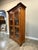 19th C. French Bibliotheque in walnut with glass front doors and adjustable shelves.