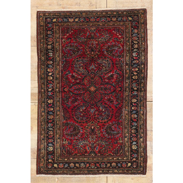Antique Persian Lilihan Rug, 03'05 X 05'00 For Sale - Image 10 of 10