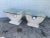 Vintage Postmodern Tessellated Mactan Stone/Travertine Side Tables Attributed to Magnussen Ponte - Set of 2 For Sale In Miami - Image 6 of 15
