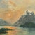 Vintage Framed Mountain Landscape Painting, Snow-Capped Peaks at Sunset, Mid-Century Scenic Wall Art. For Sale In Seattle - Image 6 of 9