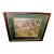 Grand Scale Vintage English Fox Hunt Still Life Tapestry in Custom Dark Wood Frame For Sale
