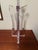 Hollywood Regency 1970s Herb Ritts Astrolite Hollywood Regency Clear Lucite Tripod Tri-Fin Table Lamp For Sale - Image 3 of 10