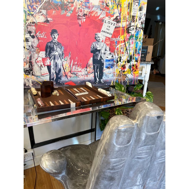 Up for consideration is a beautiful set of petite dominos and checkers in a travel case. This would look lovely in your...