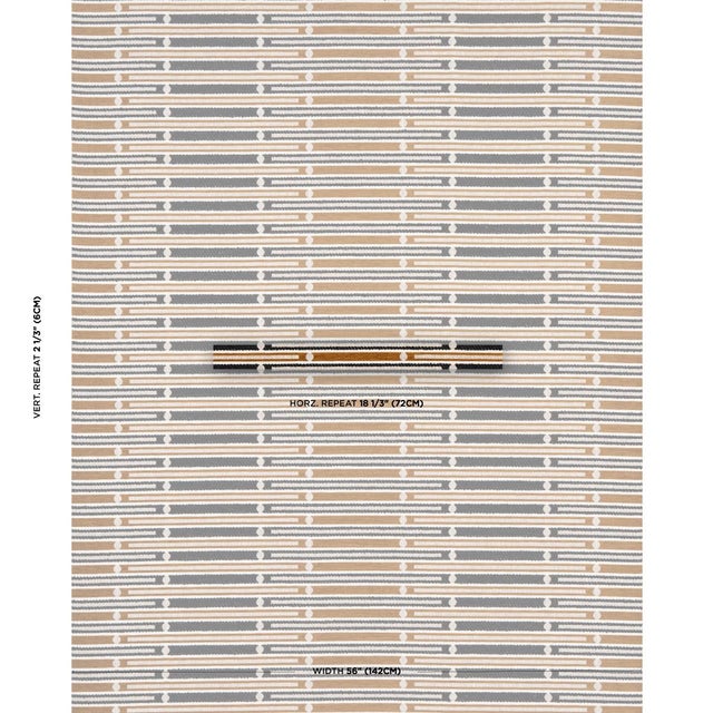 An unexpected take on a familiar stripe, Serapo Rustic Weave in carbon-and-ochre is a unique graphic pattern rendered in...