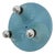 Three-Lights Blue Wall Lamp in Metal, 1980s For Sale