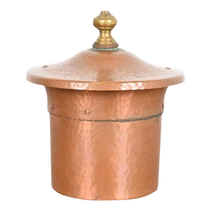 Benedict Studios Arts & Crafts Hammered Copper and Brass Humidor, Circa 1910