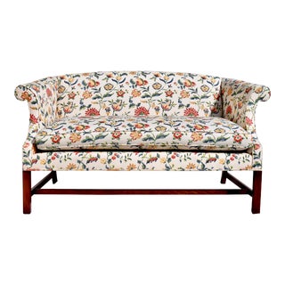 Small Scale George III Mahogany Camel Back Sofa For Sale