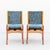Maurice Pré Attributed Mid Century Modern Oak & Mahogany Dining Chairs, France 1950s For Sale - Image 11 of 14