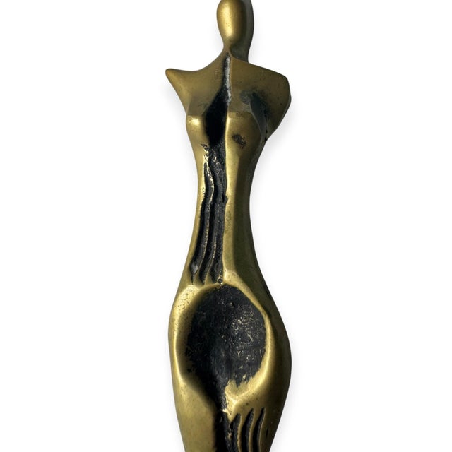 A striking modernist bronze sculpture by Spanish-Brazilian artist Roberto Gabriel Crivellé (b. 1936), depicting an...