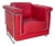 Carat Lounge Chair in Red Leather from Züco For Sale